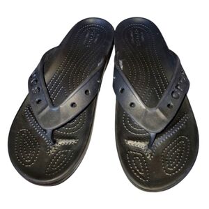 CROCS Classic Black Unisex Flip Flop Thong Sandals M 7 W 9